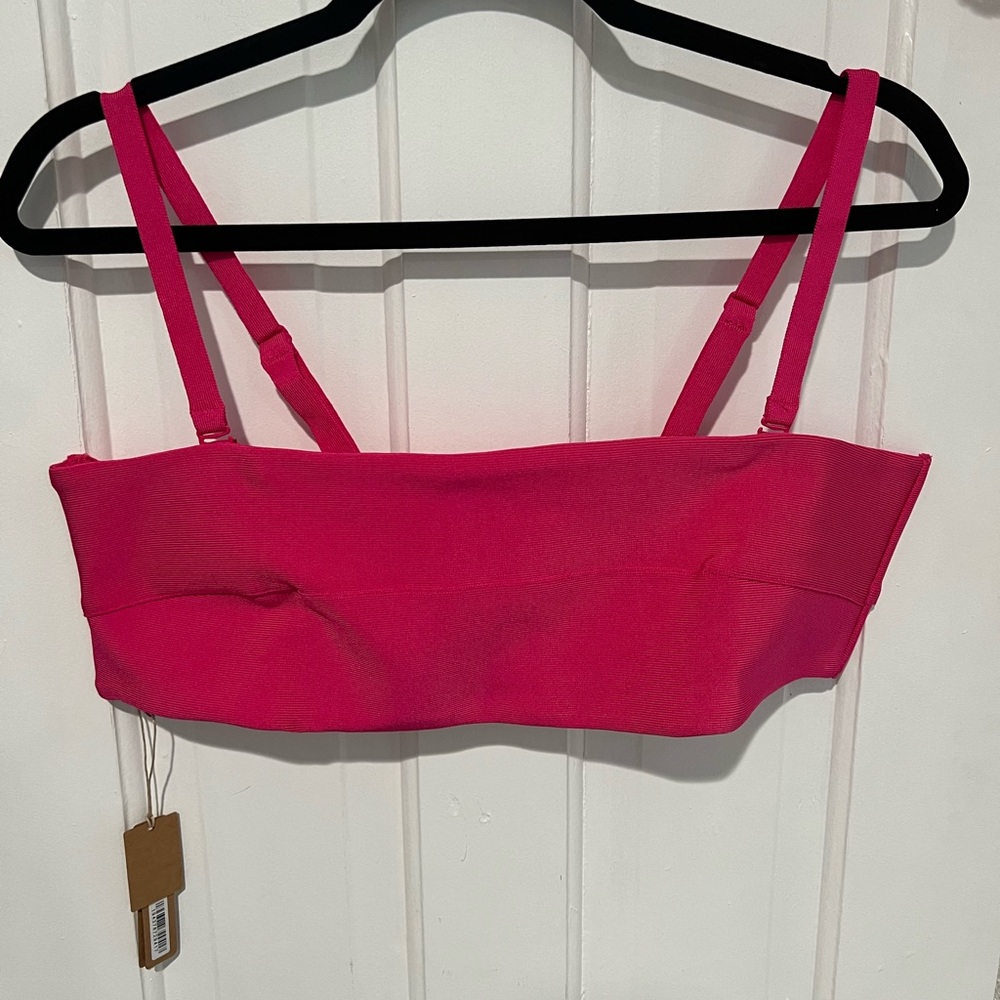 Skims Knit Bandeau Bikini Top - Picture 3 of 6